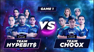 TEAM CHOOX VS TEAM HYPEBITS  GAME 1  CLEAR ALLSTARS TOURNAMENT [upl. by Aleiram]