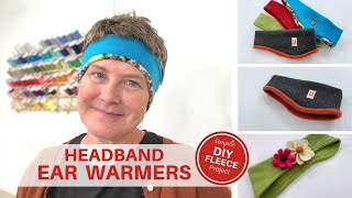 DIY FLEECE HEADBAND  EAR WARMERS [upl. by Girardi]