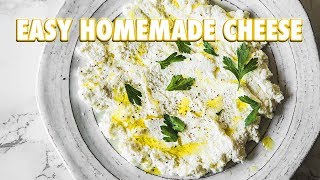 The Easiest Homemade Cheese Ever Ricotta [upl. by Nnylram90]