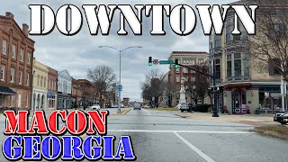 Macon  Georgia  4K Downtown Drive [upl. by Lrigybab97]