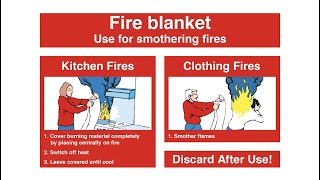 How to use a fire blanket [upl. by Nauwtna]