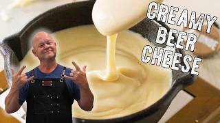 EASY Creamy Beer Cheese  PERFECT Party Dip or Nacho Topper [upl. by Arihat]