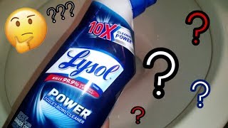 Lysol Power Toilet Bowl Cleaner  Review amp Demo  Crazy Cleaner [upl. by Orimisac]