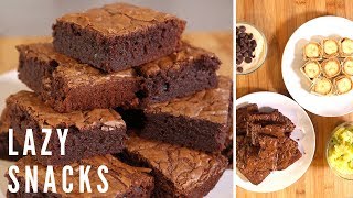 4 Lazy Snack Recipes  Quick amp Easy Sweet Snacks [upl. by Elah]