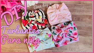 DIY turbantes para niña sin máquina de cocer [upl. by Drageruaeb]