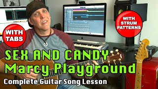 Sex And Candy by Marcy Playground guitar song lesson tutorial with Tabs [upl. by Shelden534]