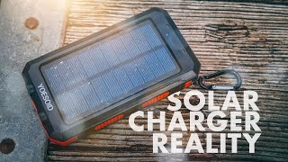 The Reality Behind Portable Solar Chargers 20000 mAh Yoesoid Review [upl. by Adnarrim]