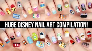 New Nail Art 2023  Disney Nail Art Tutorial Design Compilation [upl. by Nelleh]