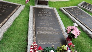 ELVIS PRESLEY House amp Grave FULL Tour Inside GRACELAND PRIVATE ROOMS [upl. by Phia56]