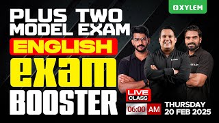 Plus Two Model Exam English  Exam Booster  Xylem Plus Two [upl. by Eidde420]