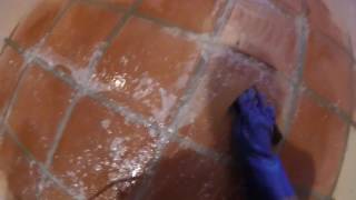 How To Strip Saltillo Tile And Grout [upl. by Norse]