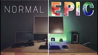 EASY to Install RGB Light Strips for an EPIC Desk Setup [upl. by Rauch992]