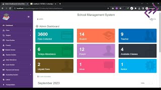 School Management System Project in PHP MySQL CodeIgniter with Source Code  CodeAstro [upl. by Cole]