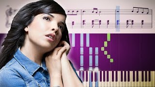 DERNIÈRE DANSE Indila  Piano Tutorial  SHEETS [upl. by Robbin]