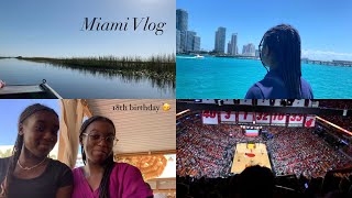 18th Birthday in Miami Beach  part 2  Everglades Miami Heat Arena Bus amp Boat Tour [upl. by Doloritas]