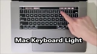 How to Turn Keyboard Light ON or OFF amp Adjust Brightness MacBook Pro 16 [upl. by Zillah325]