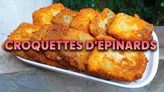 Croquettes dÉpinards À lItalienne 🇮🇹 [upl. by Baese]