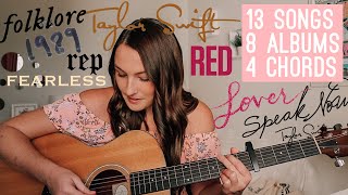 Learn 13 Taylor Swift Songs in under 20 Minutes  Easy Taylor Swift Guitar Songs for Beginners [upl. by Adeirf]