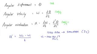 How to calculate angular acceleration [upl. by Jaqitsch]