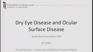 Dry Eye Disease and Ocular Surface Disease [upl. by Anitrak]