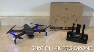 SJRC F11 4K Pro Drone Review [upl. by Nerhtak370]