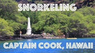 Snorkeling Review  Captain Cook Monument Hawaii Big Island [upl. by Ailaham]