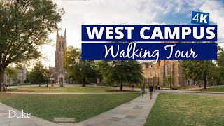 4K Duke West Campus Walking Tour [upl. by Ardnuaek]