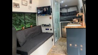 Mercedes Sprinter LWB Camper Van Conversion  Full time lapsed video [upl. by Zabrine]