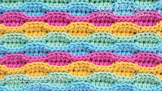 HOW to CROCHET WAVE STITCH  Stitchorama by Naztazia [upl. by Dennie]