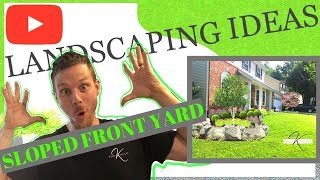 How to Landscape design FRONT YARD for beginners [upl. by Nniuq]