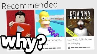 The Recommended Section of Roblox Games [upl. by Smith]