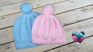 Bonnet point puff crochet toutes tailles  Beanie crochet all sizes english subtitles [upl. by Tseng]