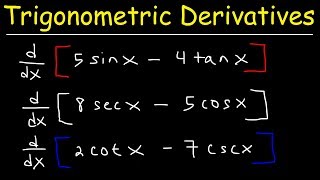 Derivatives of Trigonometric Functions [upl. by Kristie381]