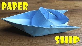 Como Hacer un Barco de Papel Fácil Origami  How to make a Paper Ship [upl. by Niret]