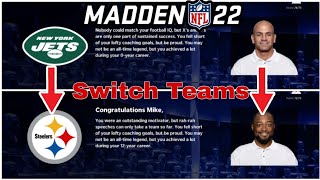 How to Switch Teams in Madden 22 Franchise Mode [upl. by Anayd251]