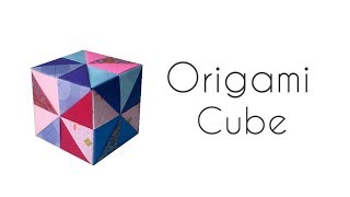 Origami Cube modular origami [upl. by Lohman]