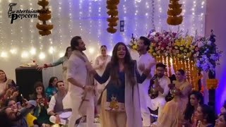 Zara noor abbass and asad siddiqui dance performance at iqra and yasir wedding [upl. by Remliw]