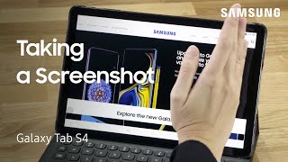 How to take a screenshot on your Galaxy Tab S4  Samsung US [upl. by Akcired]