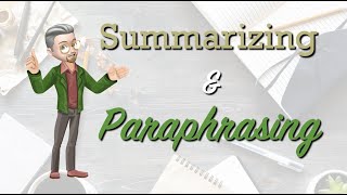 ESL Writing  Summarizing and Paraphrasing [upl. by Yrac151]