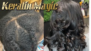 Keratin Treatment on 4 Type hair [upl. by Meagher]