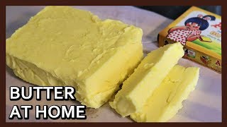 How to make Butter at Home  Just like Amul Butter  Butter Recipe  No Equipment Needed [upl. by Inalel945]