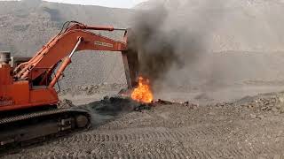 Fire dealing in a coal mine Jharia Coal mines  Raju EVR [upl. by Annoyed]