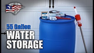 55 Gallon Water Barrel  Long Term Emergency Water Storage [upl. by Coe543]