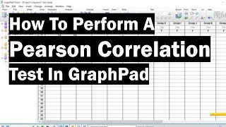 How To Perform A Pearson Correlation Test In GraphPad [upl. by Amil]