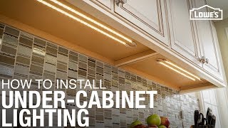 How to Install Under Cabinet Lighting [upl. by Linnet116]