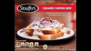 Chipped Beef on Toast Stouffers Review [upl. by Ynohtnaeoj]