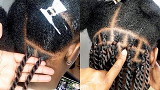 TWIST CLASS Multiple ways to start twist twist from the root Knotless twist  box braids twist [upl. by Garald713]