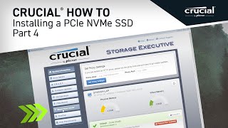 Part 4 of 4  Installing a Crucial® M2 PCIe NVMe SSD Optimize [upl. by Howarth]