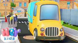 The Garbage Truck song for kids 🚚 Nursery Rhymes by HeyKids [upl. by Immot]