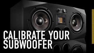 How To Calibrate a Subwoofer The Basics  ADAM Audio [upl. by Hazeghi583]